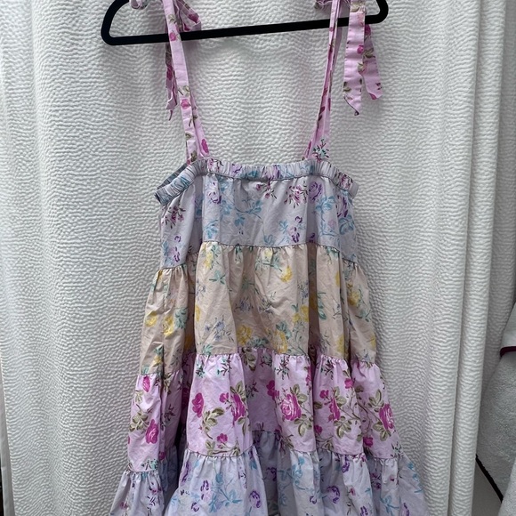 LOVE SHACK FANCY A LINE DRESS FLORAL MEDIUM - Picture 3 of 3